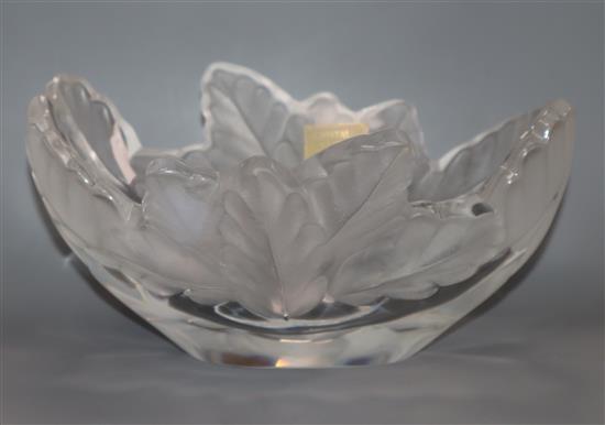 A Lalique Compiegne bowl height 9cm